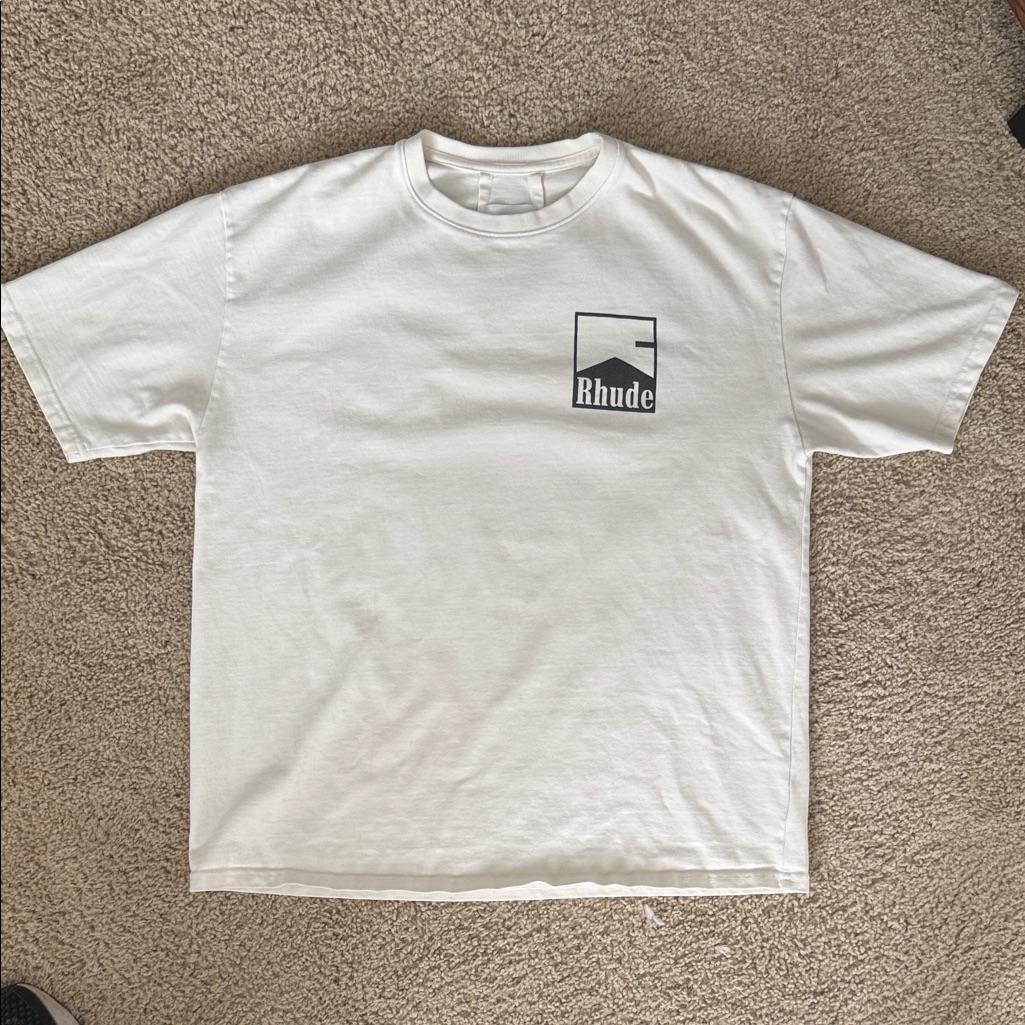 Rhude Off-White Logo Tee